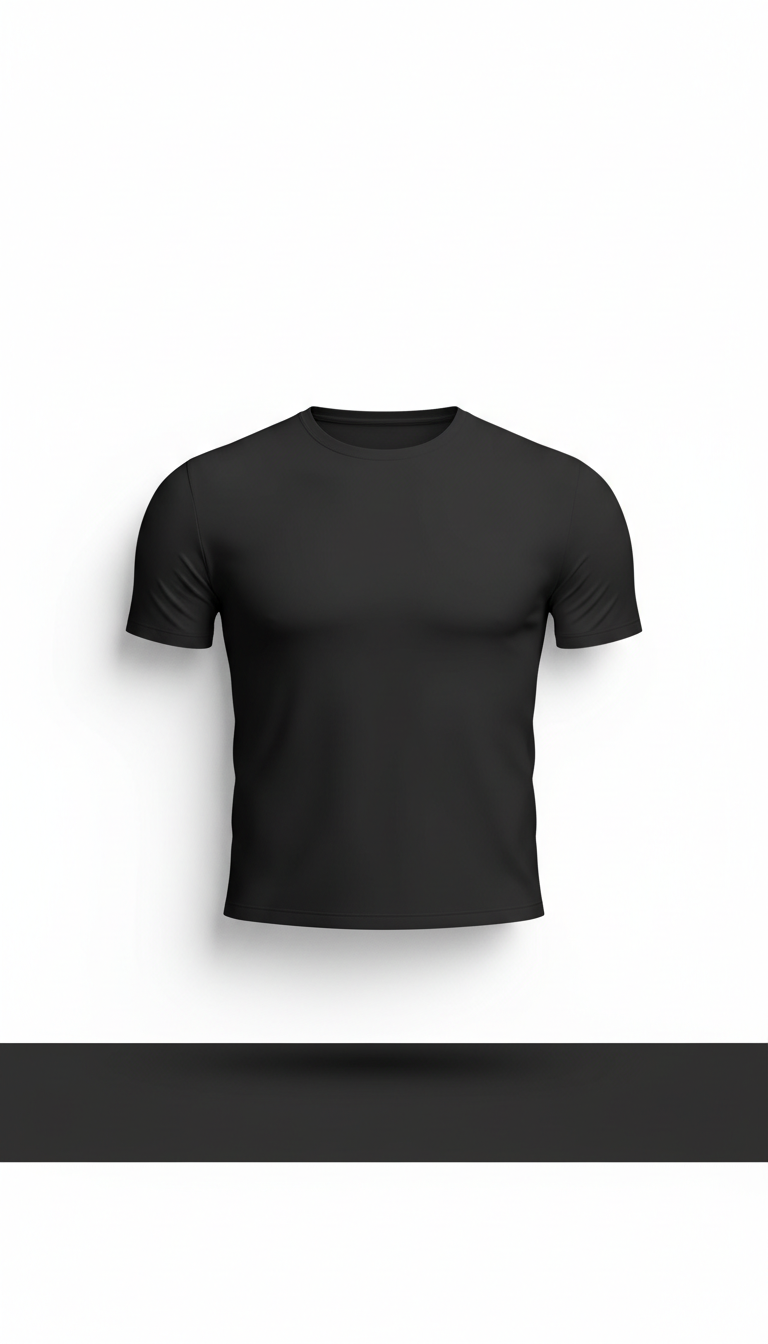 T-shirt muscle-fit noir coton stretch