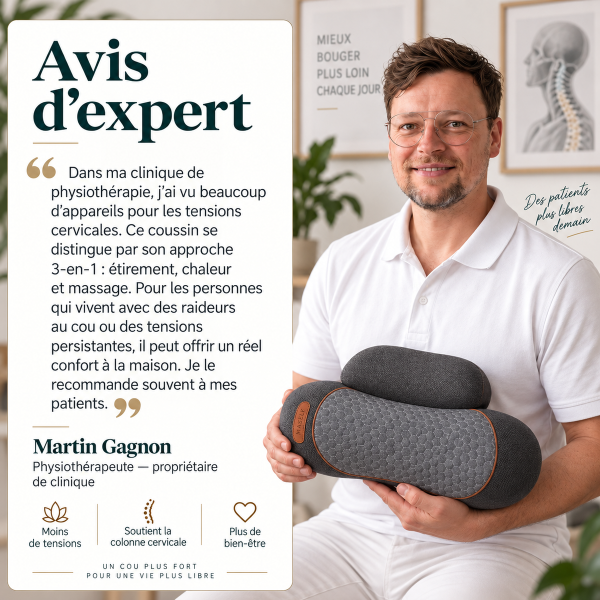 Appareil de massage Theratex 3-en-1