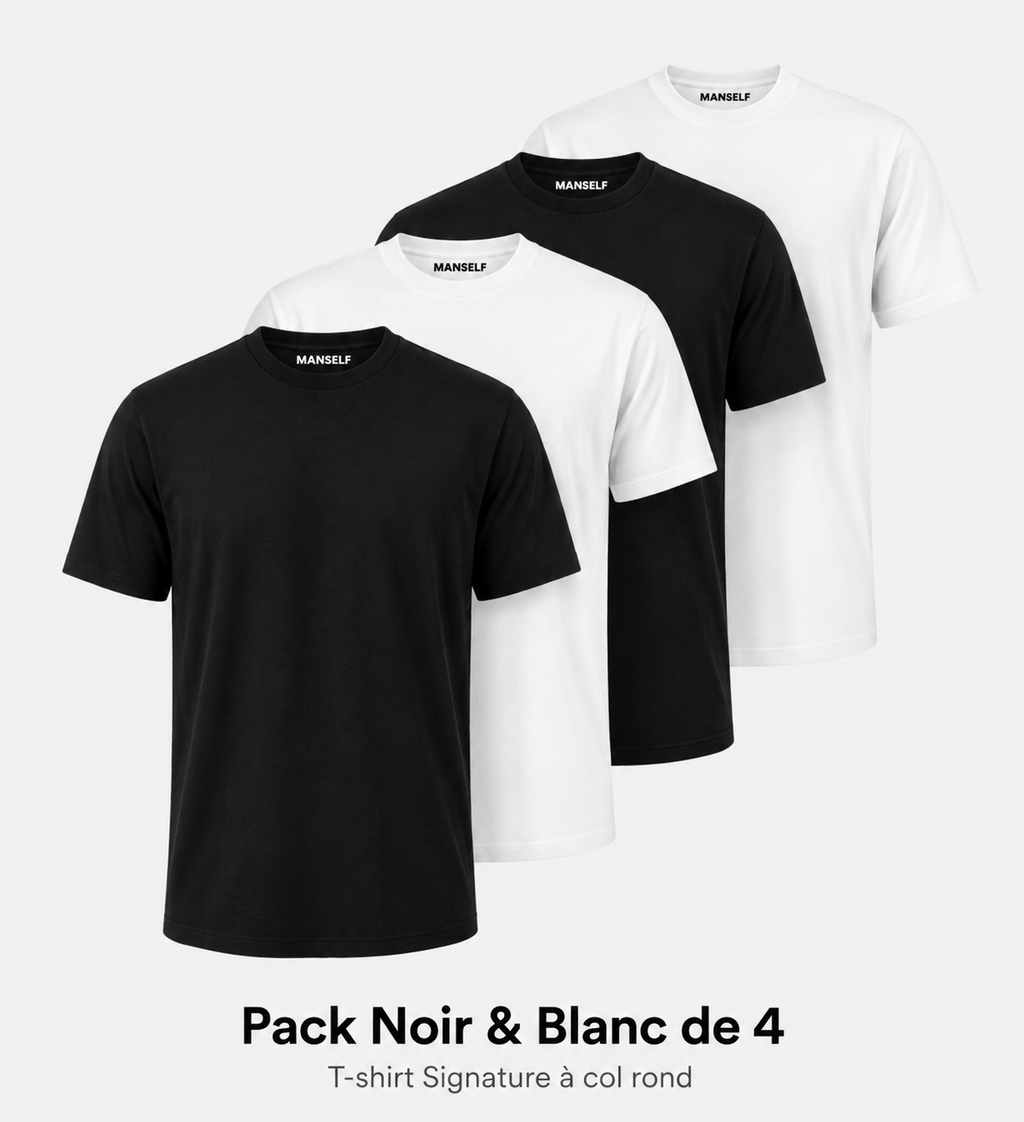 Pack Noir & Blanc de 4