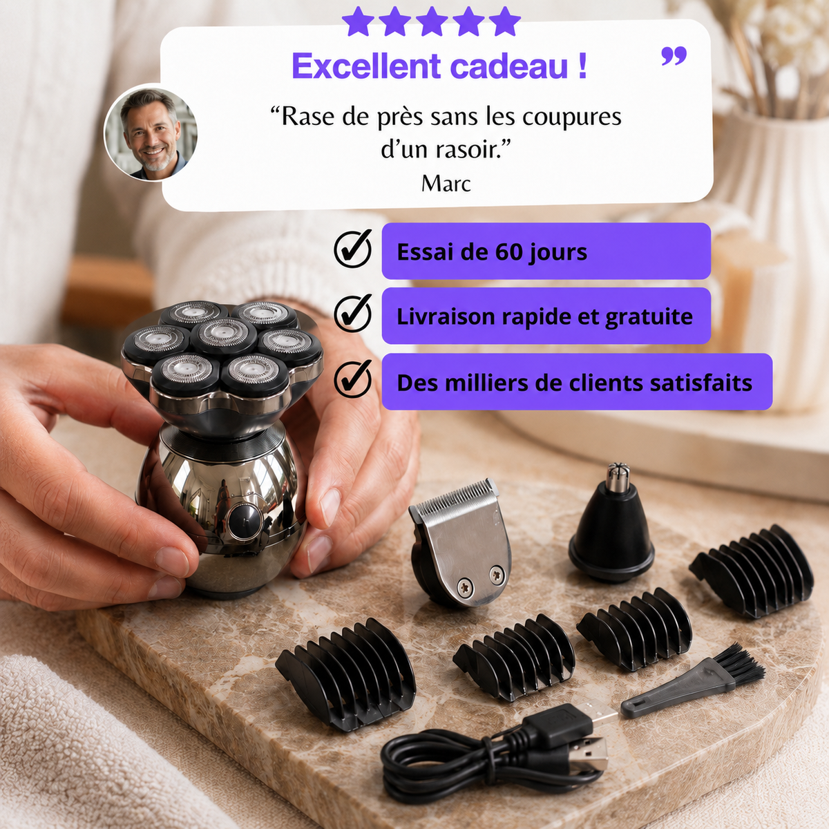 TrimPod 3.0 : le rasoir ultime pour hommes